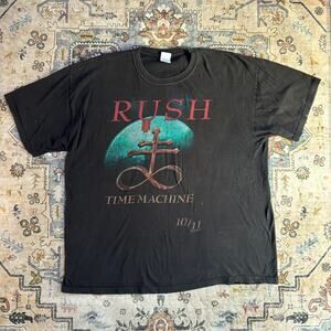 2010 Rush Time Machine Tour T-shirt Y2k Concert Rock Band Tour Merch Size XL